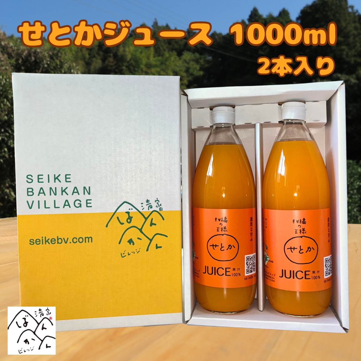 柑橘の王様 せとか」濃厚な味わい ストレートジュース 2本入り(1本